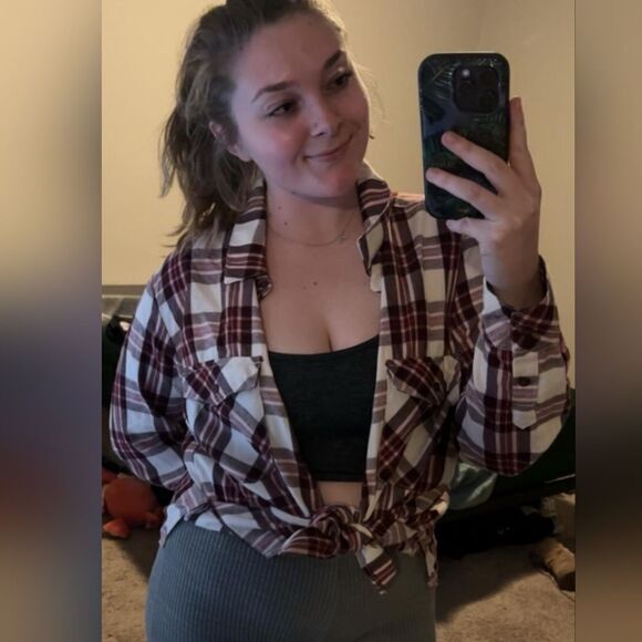 Nwt Sanctuary Boyfriend Shirt plaid and FABULOUS 🔥 FOR FALL - Picture 1 of 7